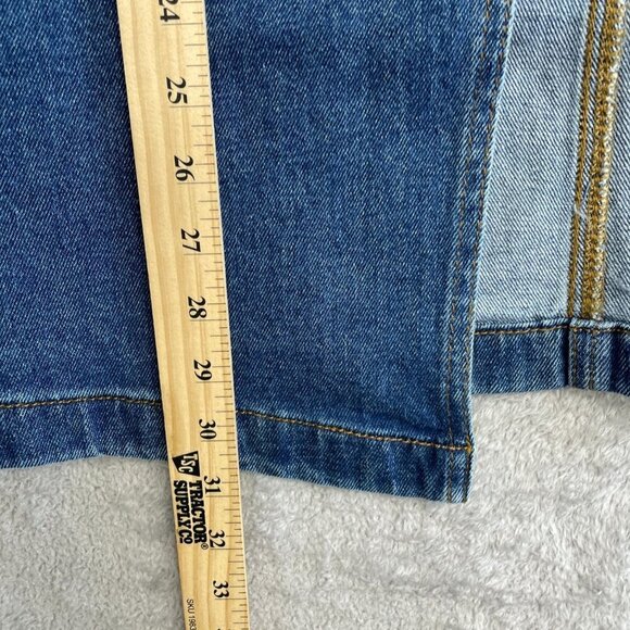 NEW Steve Madden Women's M Denim Midi Skirt With Front Slit - Picture 8 of 10